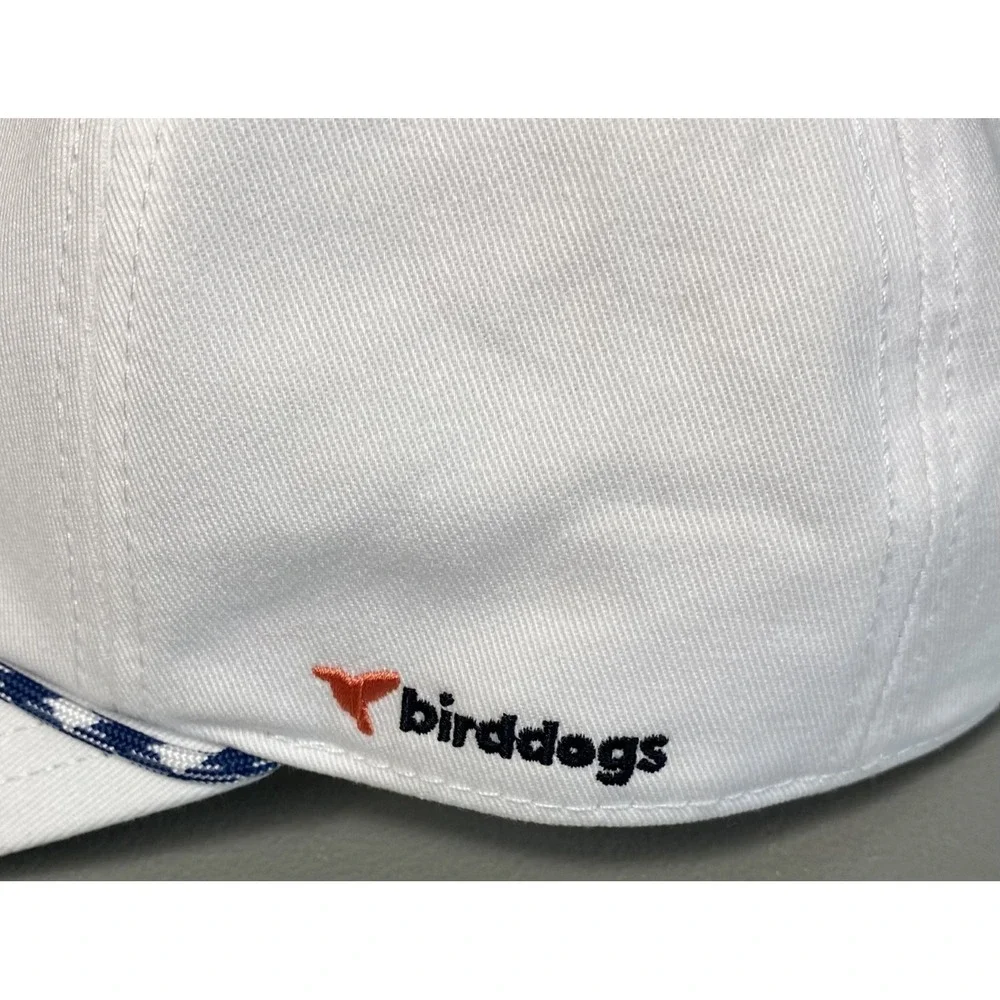 Birddogs White Rope Hat Snapback Cotton Twill Embroidered Bird Logo Cap Men